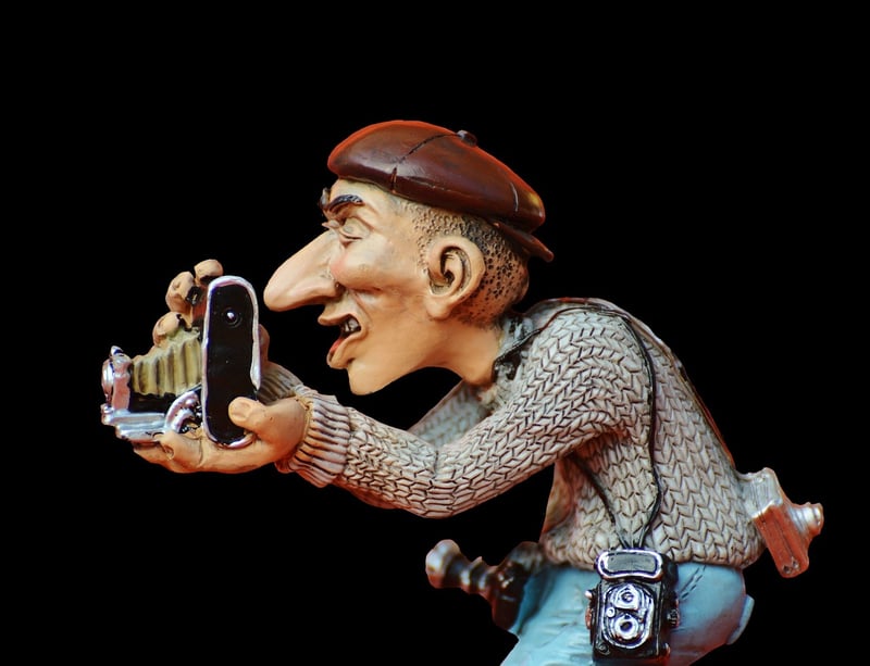 Paparazzi capturing celebrity moments